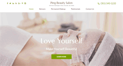 Desktop Screenshot of pingbeautysalon.com